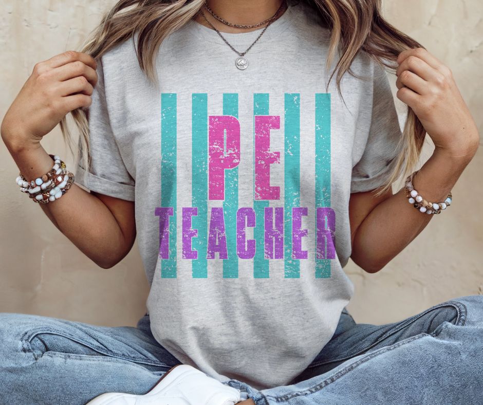 PE Teacher (School Stripes Grade Levels/Occupations) - DTF