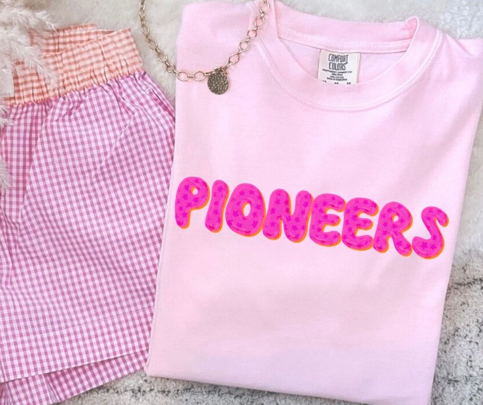 Pioneers (Pink Bubble Stars Mascot) - DTF