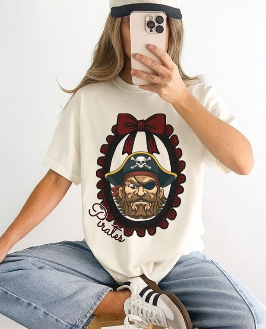 Pirates - Maroon (Framed Mascot) - DTF
