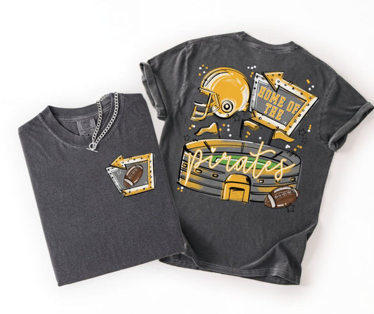 Pirates - Football/Yellow Gold (Home of the Stadium Mascots) - DTF