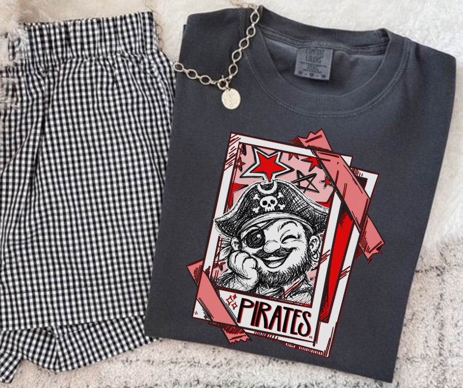 Pirates - Red (Cutie Patootie Mascots) - DTF