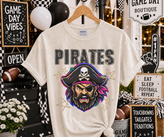 Pirates (Grunge Varsity Mascot) - DTF