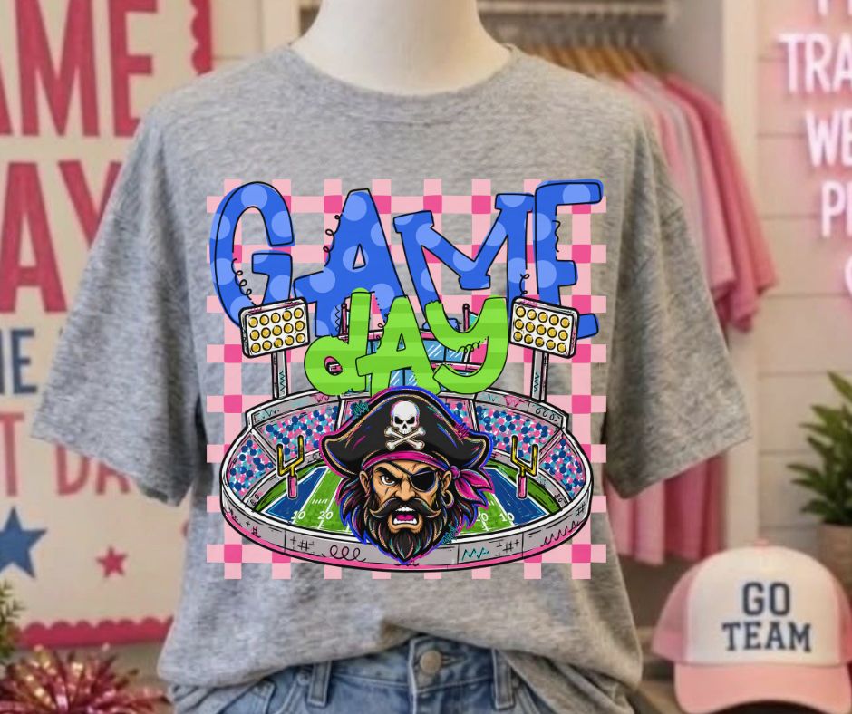 Pirates (Game Day Stadium Plaid Mascot) - DTF