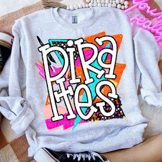 Pirates (Bright Retro Mascot) - DTF