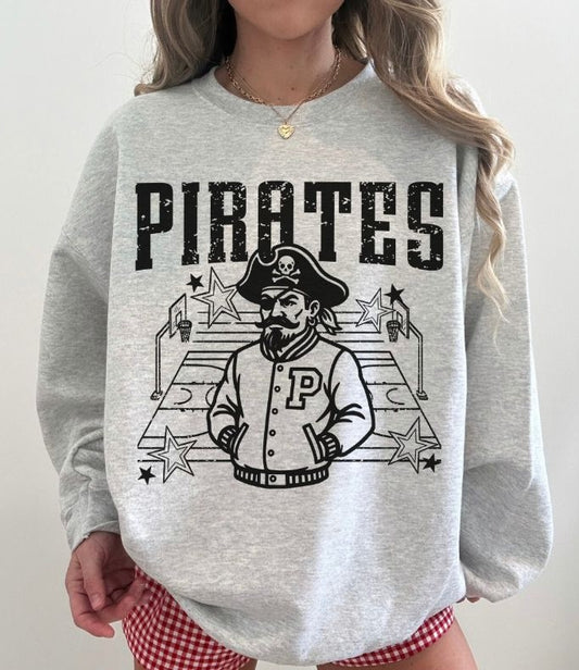 Pirates (Basketball Letterman Mascot) - DTF