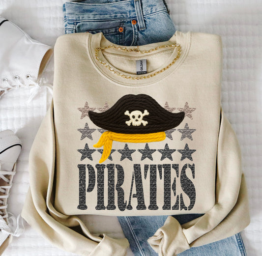 Pirates (Faux Yarn and Stars Mascot) - DTF