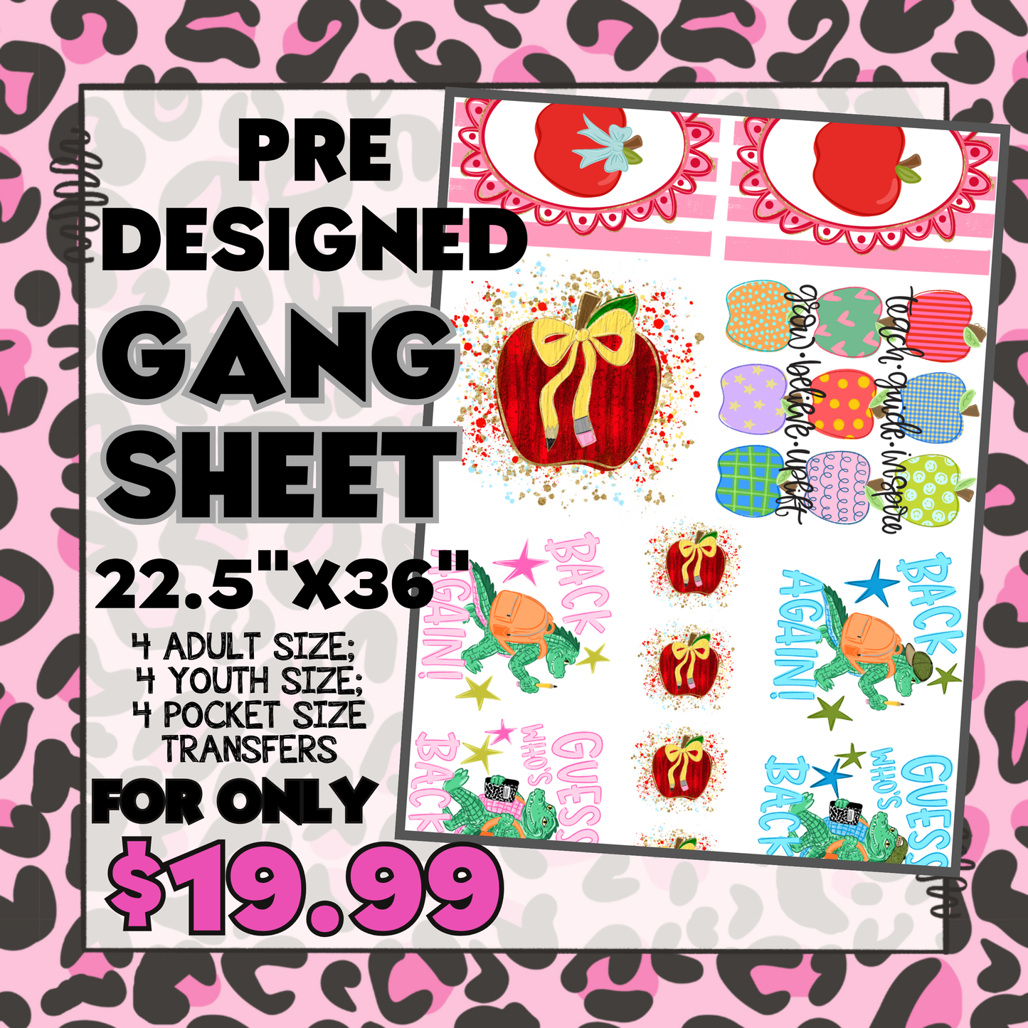 Back to School - Pre-designed Gang Sheet