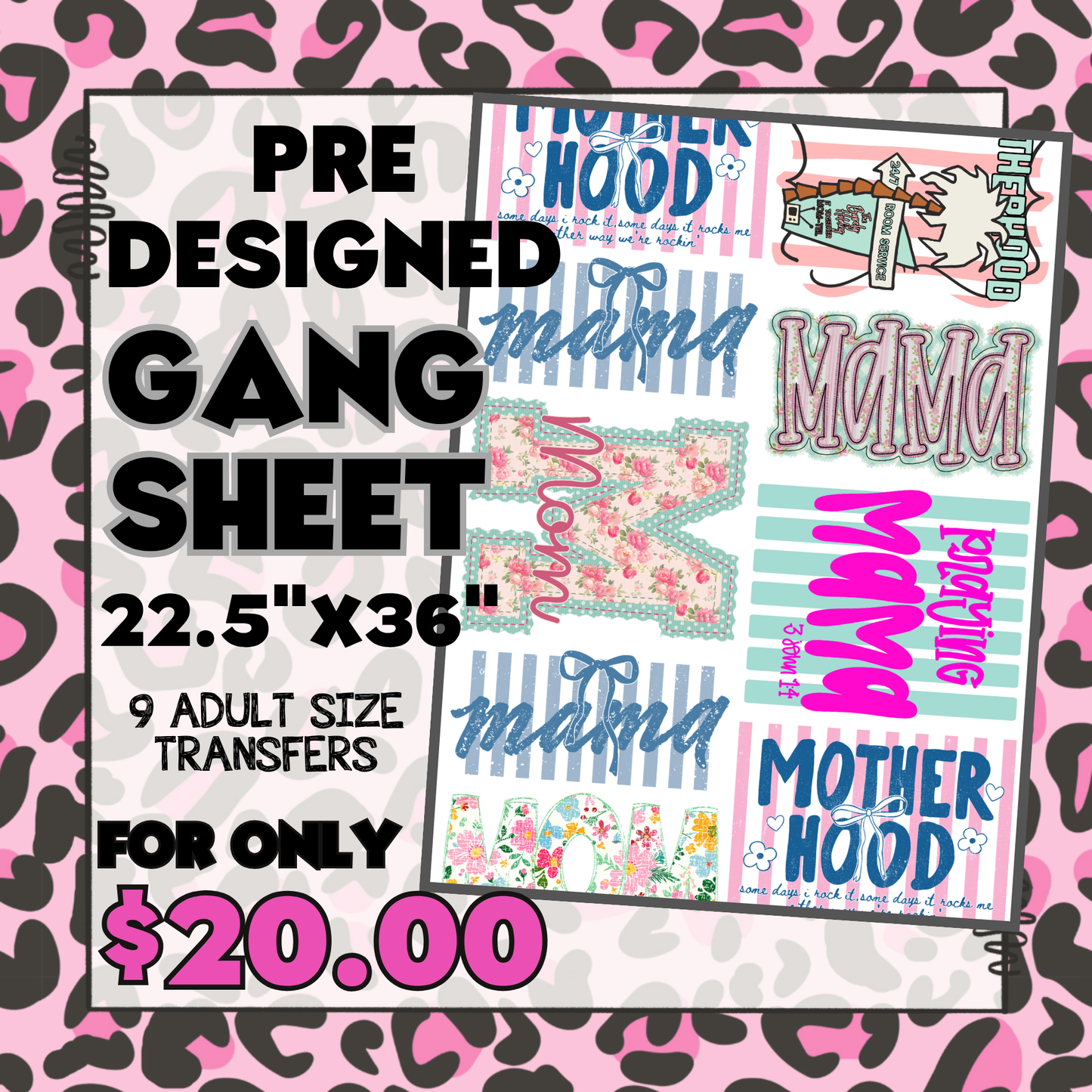 Mothers Day - Pre-designed Gang Sheet