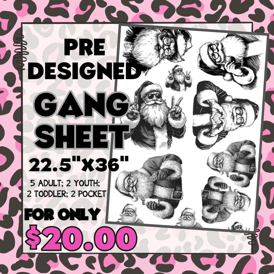 Santa - Pre-designed Gang Sheet