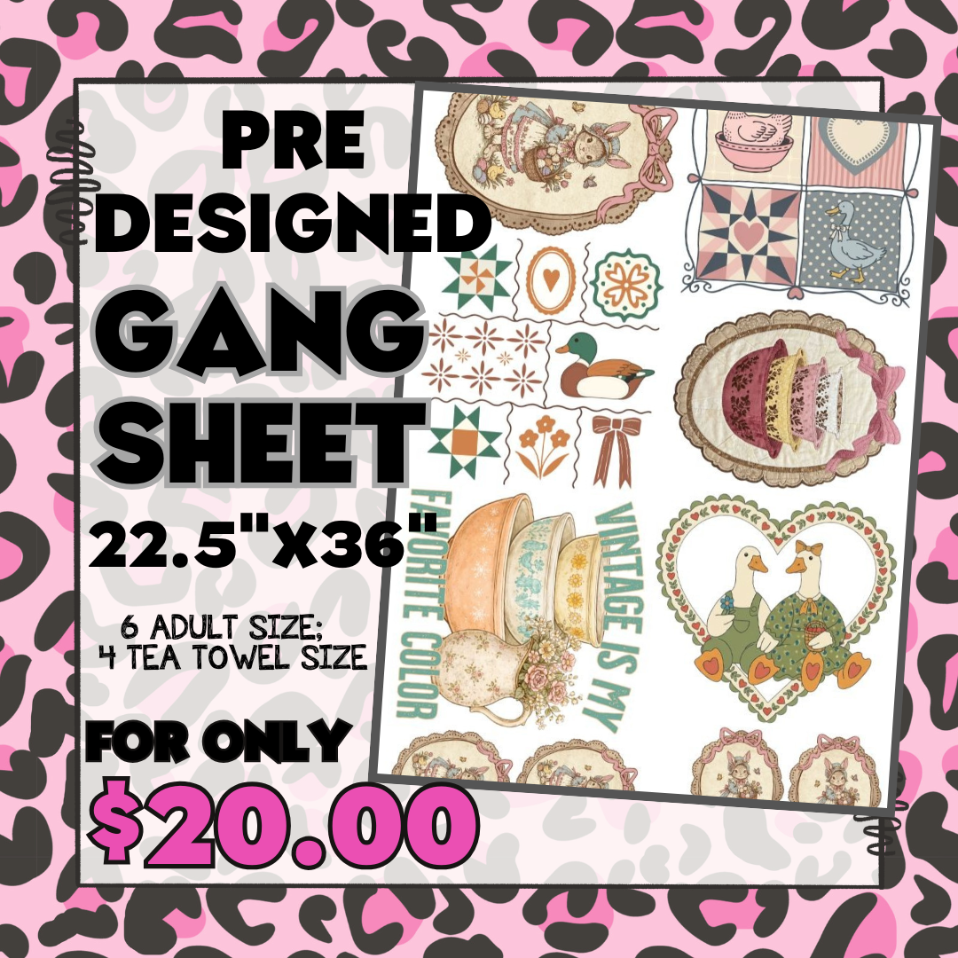 Vintage Thrifted - Pre-designed Gang Sheet