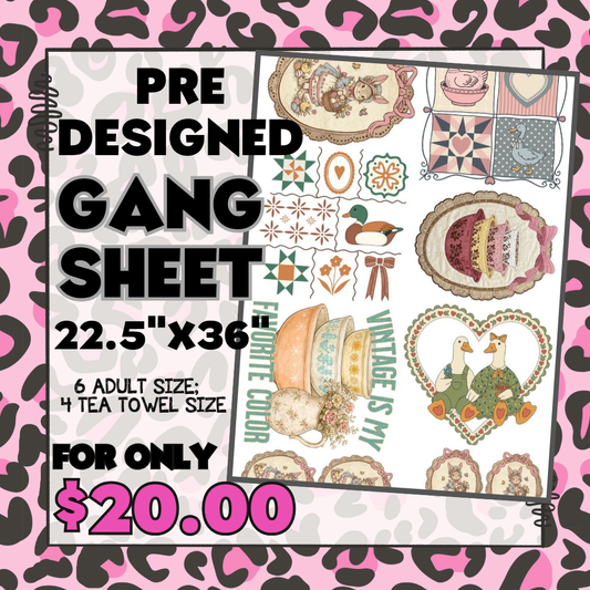 Vintage Thrifted - Pre-designed Gang Sheet