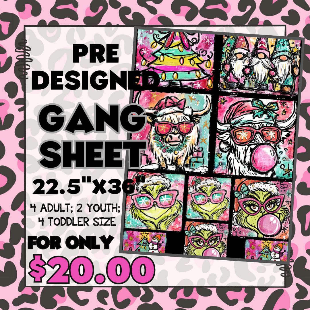 Whimsical Christmas - Pre-designed Gang Sheet