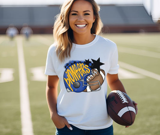 Pointers - Royal Blue/Yellow Gold (Football Helmet Mascots) - DTF