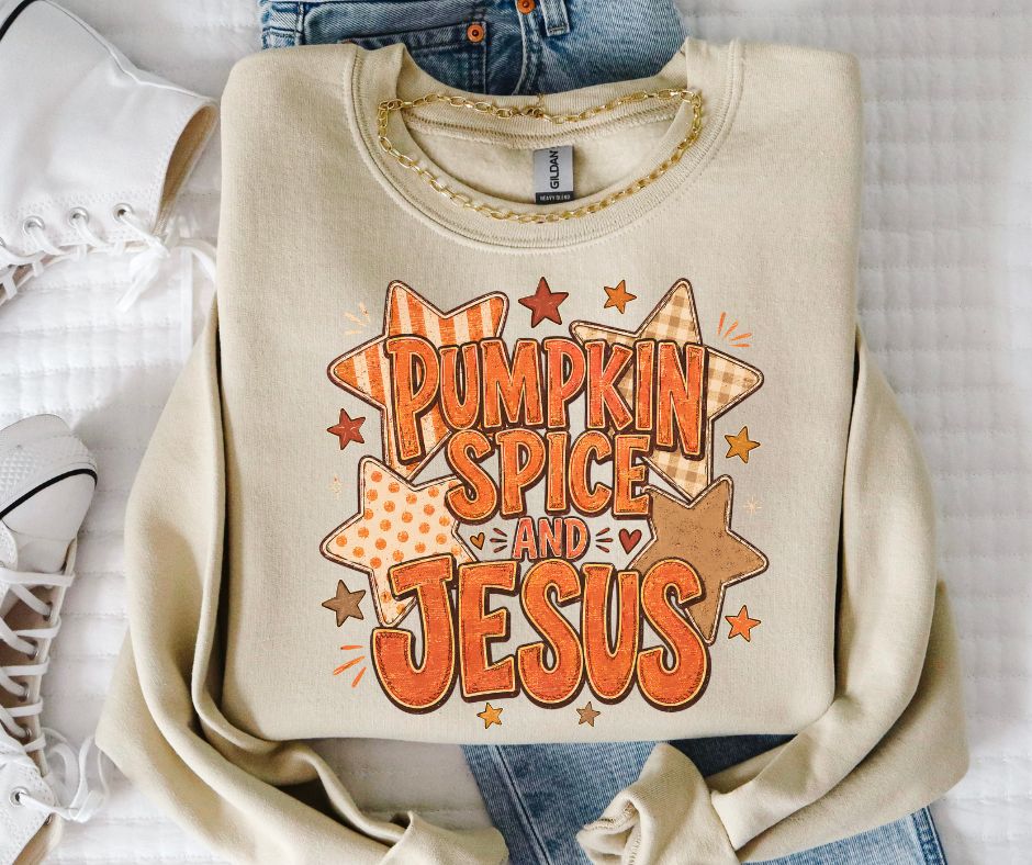Pumpkin Spice and Jesus - DTF