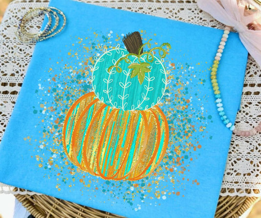 Pumpkin Stacked Splatter - DTF