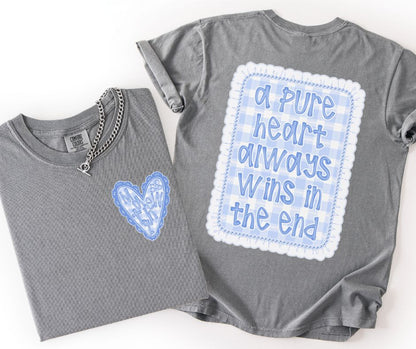 Pure Heart (2-in-1 front/back design) - DTF