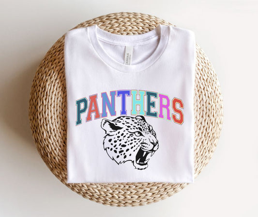 Panthers (multi-colored mascot) - DTF