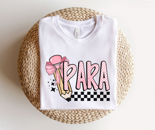 Para (Coquette Checkerboard Pencil) - DTF