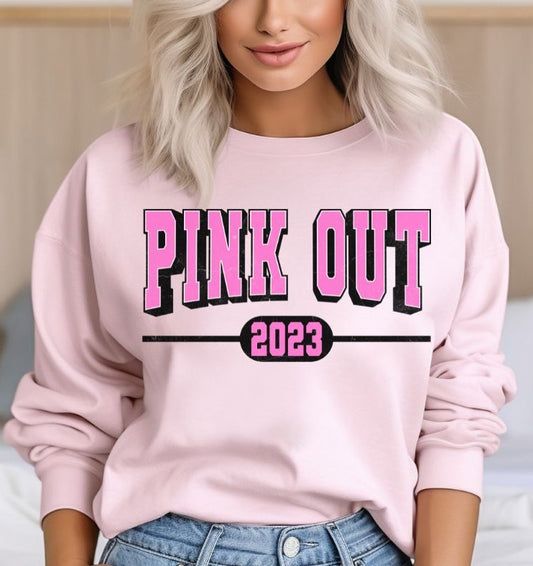 Pink Out (black border) - DTF