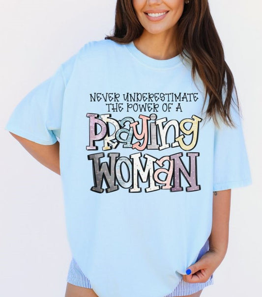 Praying Woman (Black) - DTF