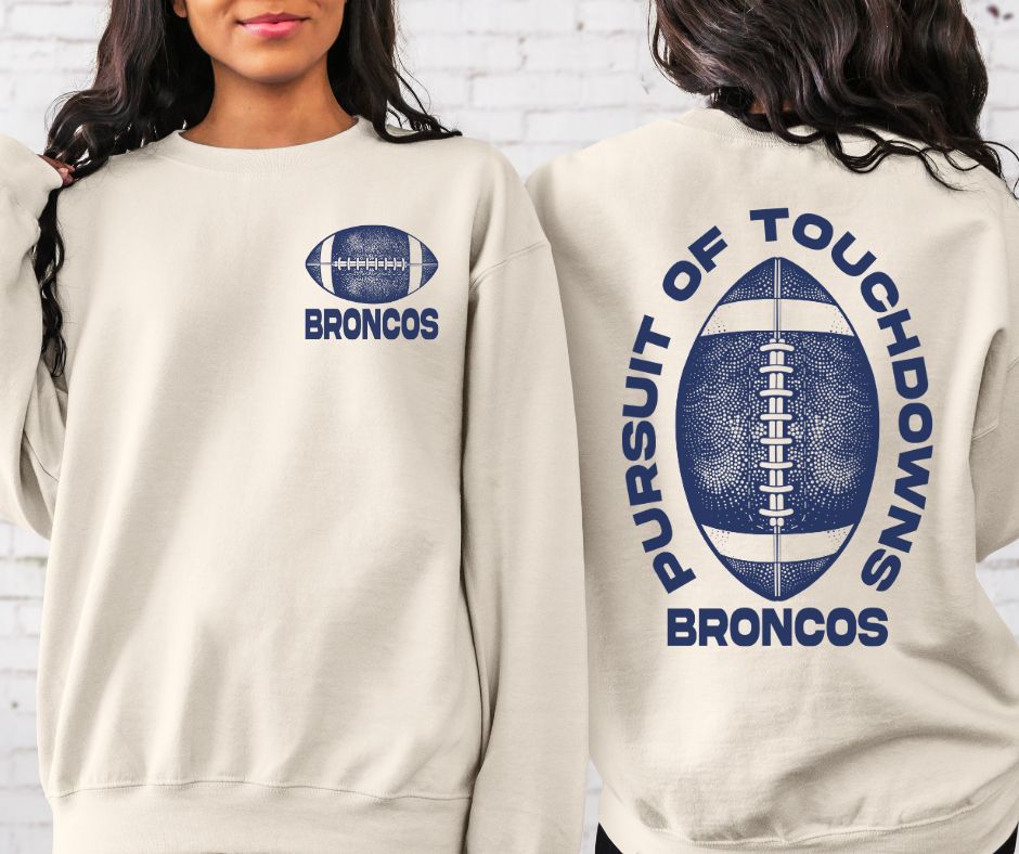 Pursuit of Touchdowns Broncos (navy) - DTF