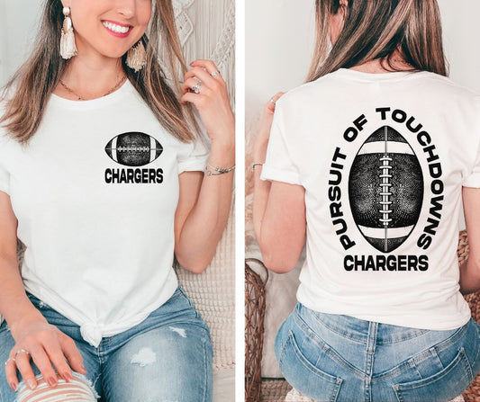 Pursuit of Touchdowns Chargers (black) - DTF