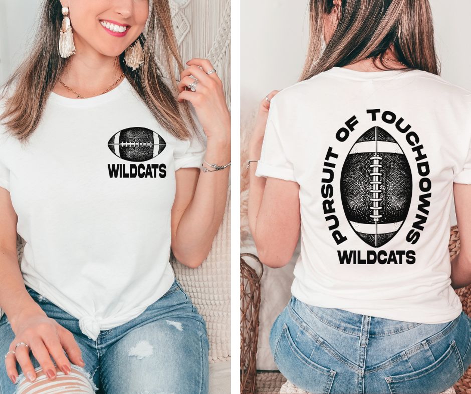 Pursuit of Touchdowns Wildcats (black) - DTF