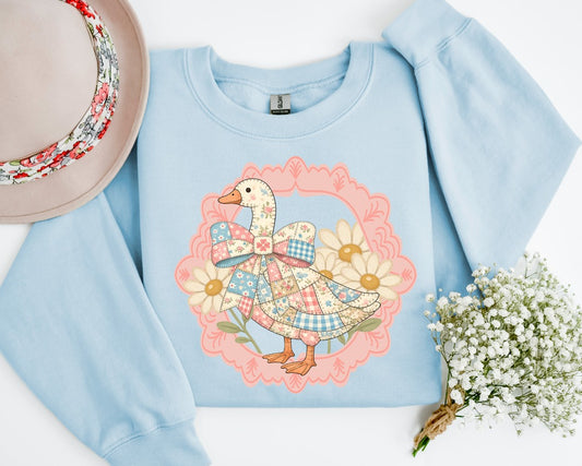 Quilted Goose in Frame - DTF