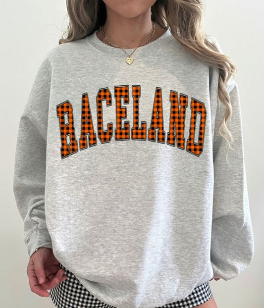 Raceland (Gingham Varsity Arch Mascot) - DTF