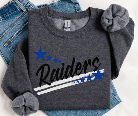 Raiders - Black/Royal Blue(Spirit Stars Mascots) - DTF