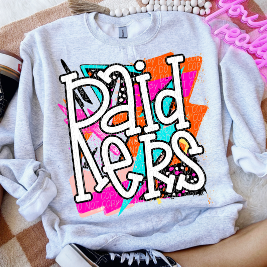 Raiders (Bright Retro Mascot) - DTF