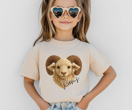 Rams (Faux Yarn Mascot) - DTF