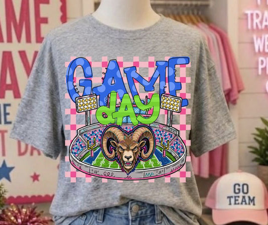 Rams (Game Day Stadium Plaid Mascot) - DTF