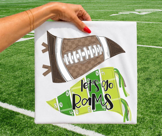 Rams (Let's Go Football Pennant Mascot) - DTF