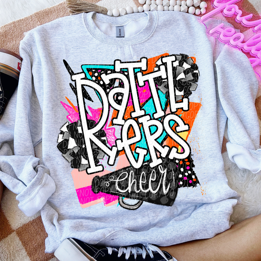 Rattlers (Bright Retro Cheer Mascot) - DTF