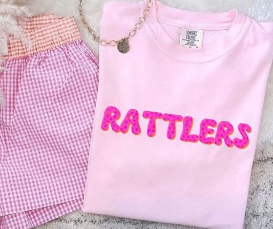 Rattlers (Pink Bubble Stars Mascot) - DTF