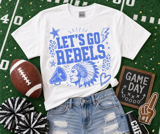 Rebels Blue (Lets Go Doodle Leopard Mascot) - DTF