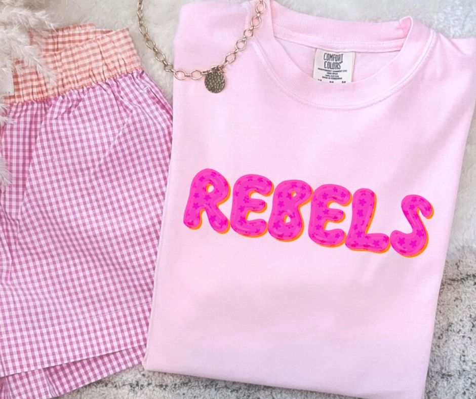 Rebels (Pink Bubble Stars Mascot) - DTF