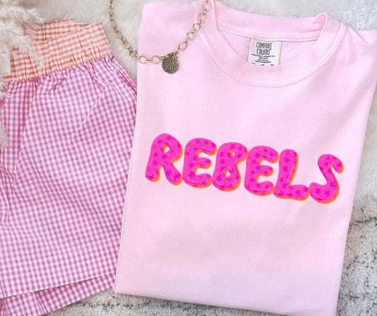 Rebels (Pink Bubble Stars Mascot) - DTF