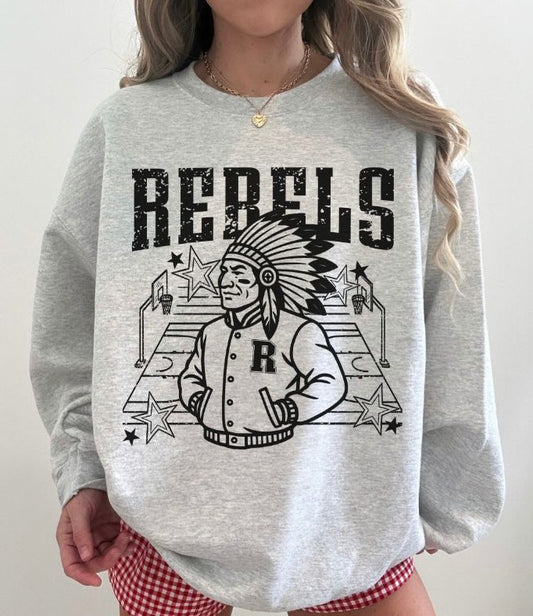 Rebels (Basketball Letterman Mascot) - DTF