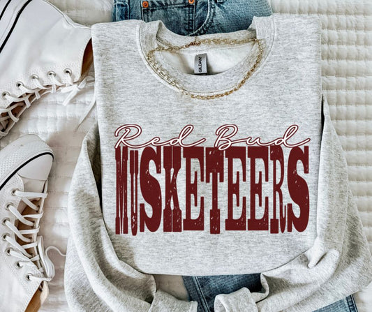 Musketeers - Red Bud-Maroon (Mixed Up Mascot) - DTF