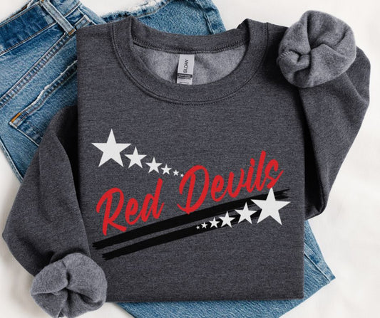 Red Devils - Red/Black(Spirit Stars Mascots) - DTF