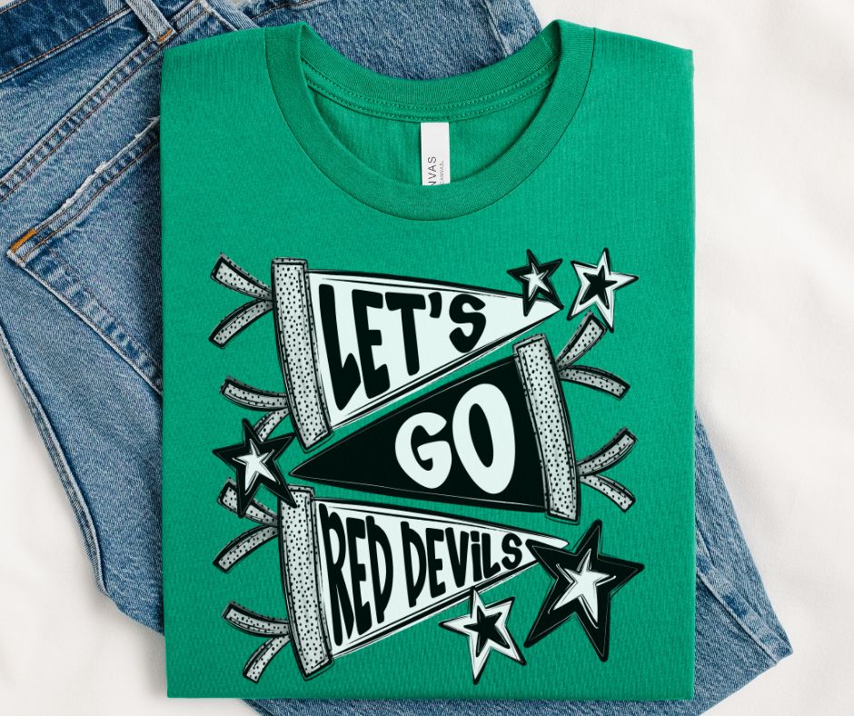 Red Devils (Let's Go Pennant Mascot) - DTF