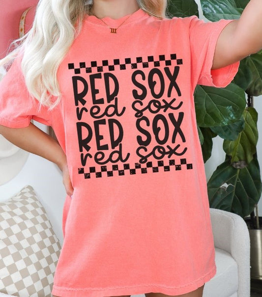 Red Sox (Stacked Single Color Mascot) - DTF