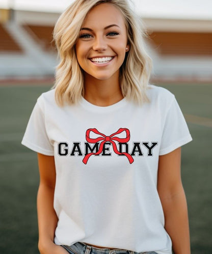 Game Day Coquette (Red) - DTF