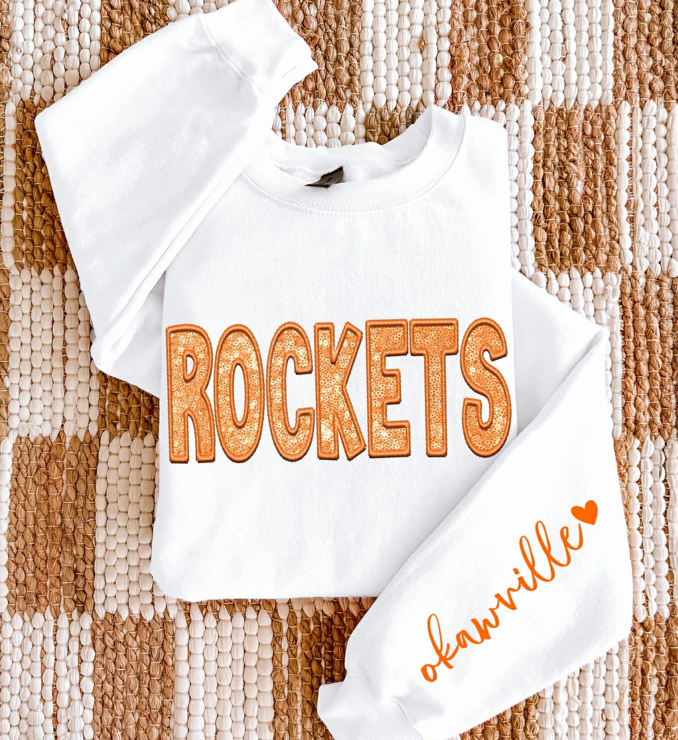 Rockets - Okawville/Orange (Sequins/Embroidery look) - DTF
