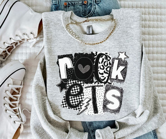 Rockets (BW Collage Mascot) - DTF