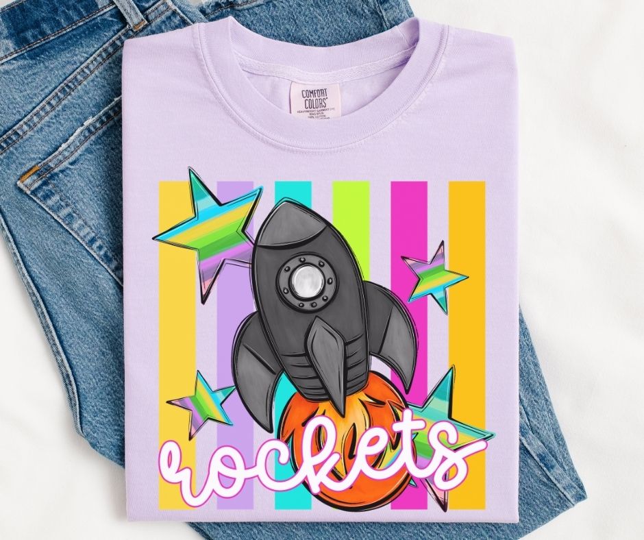 Rockets (Colorful Stripes Mascot) - DTF