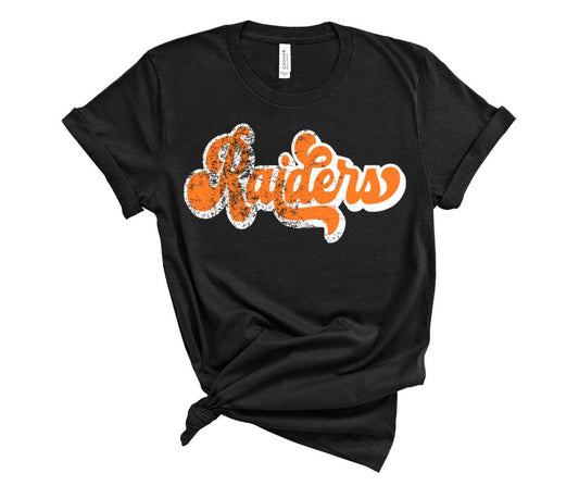 Raiders (retro shadow - orange) - DTF