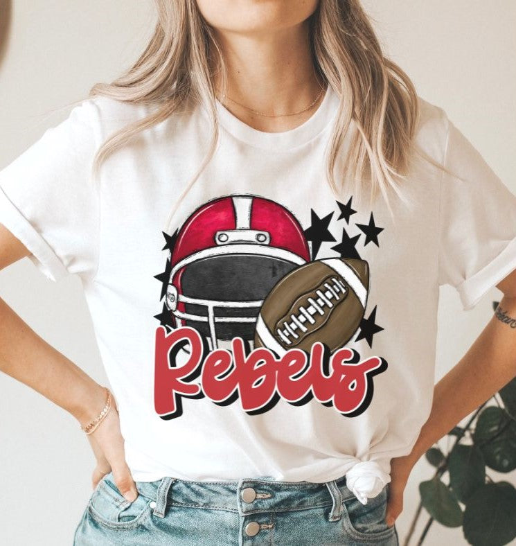 Rebels Mascot (stars - red helmet) - DTF